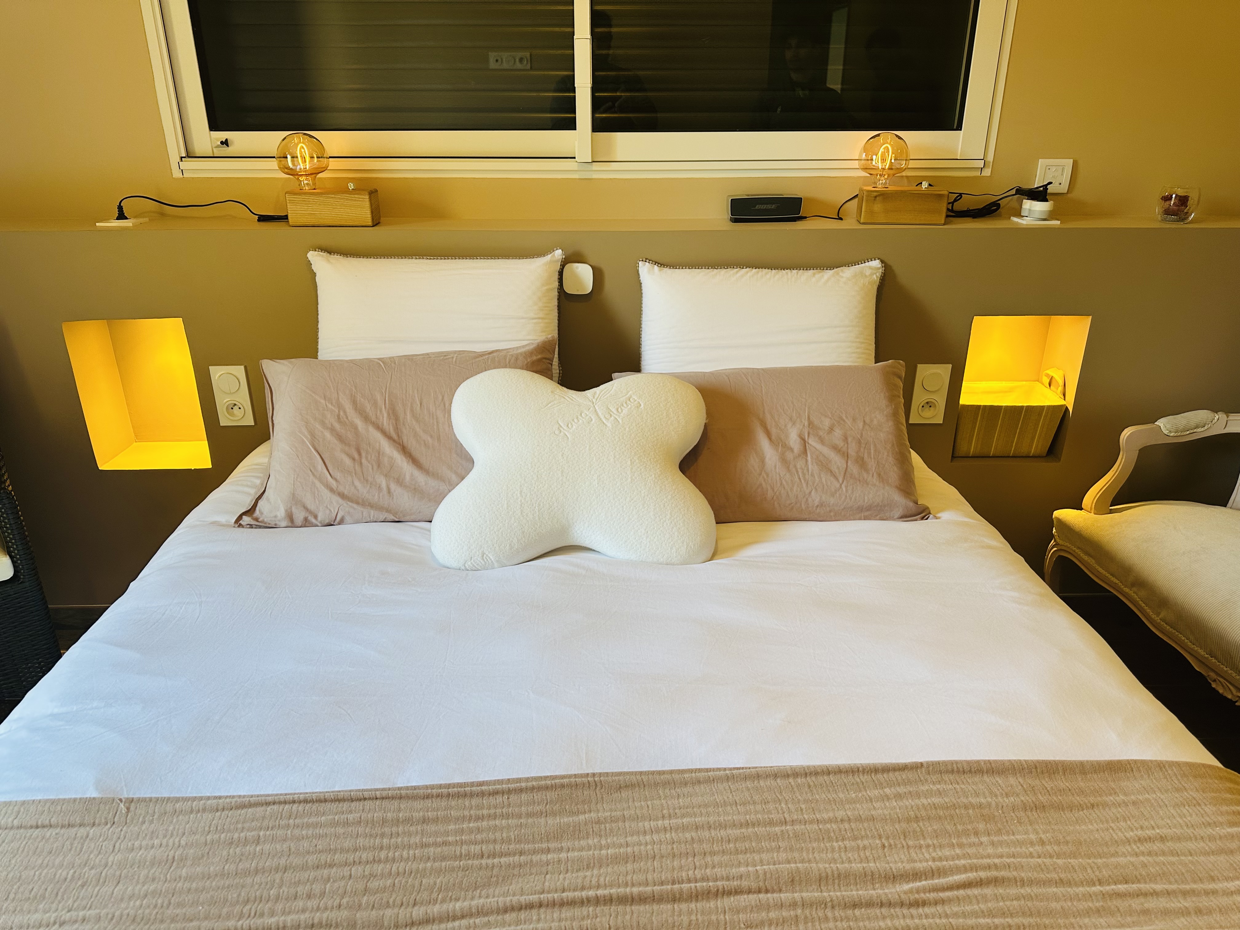 Chambre parent avec coffres - Tabriz Électricité